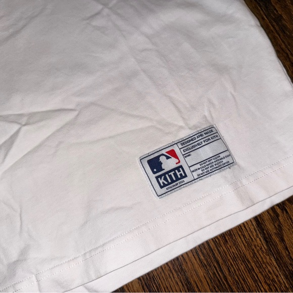 KITH X MLB X Los Angeles Dodgers World Series Ring T-Shirt White Size Large - Picture 4 of 6
